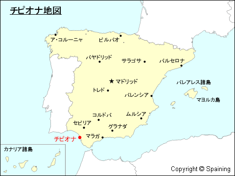 チピオナ地図