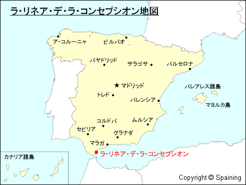 ラ・リネア・デ・ラ・コンセプシオン地図