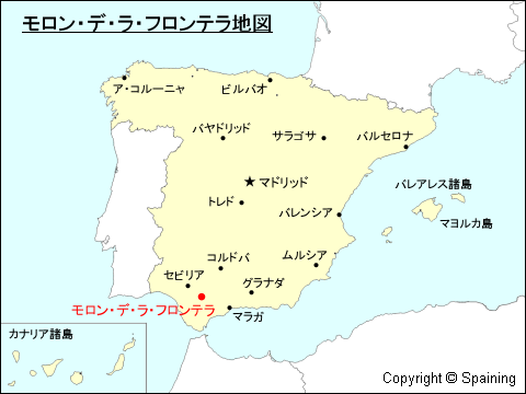 モロン・デ・ラ・フロンテラ地図