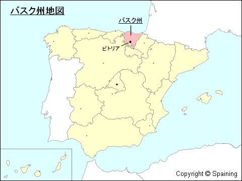 バスク州地図