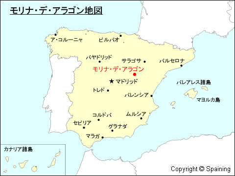 モリナ・デ・アラゴン地図