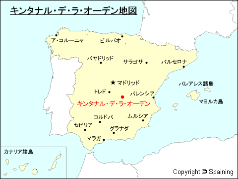 キンタナル・デ・ラ・オーデン地図