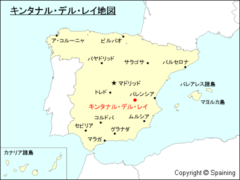 キンタナル・デル・レイ地図