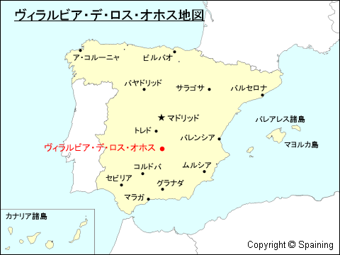 ヴィラルビア・デ・ロス・オホス地図