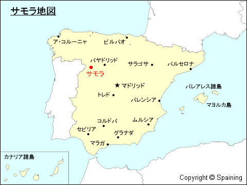 サモーラ地図