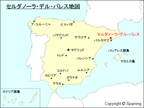 セルダノーラ・デル・バレス地図