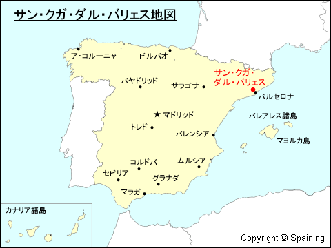 サン・クガッ・デルス・バジェス地図