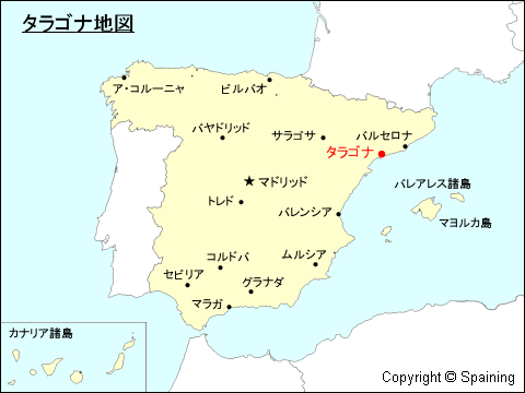 タラゴナ地図
