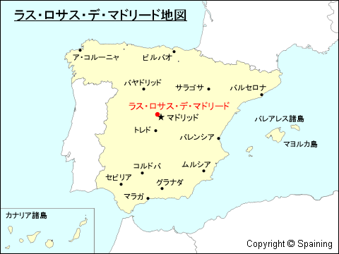 ラス・ロサス・デ・マドリード地図