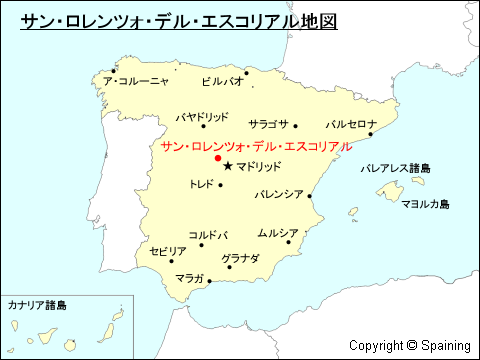 サン・ロレンツォ・デル・エスコリアル地図