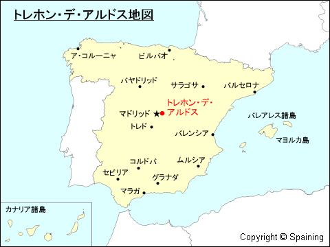 トレホン・デ・アルドス地図