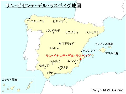 サン・ビセンテ・デル・ラスペイグ地図