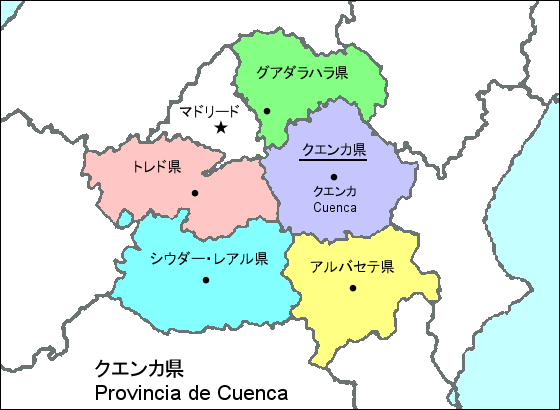 クエンカ県地図