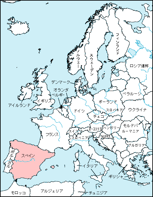 スペイン地図 スペインing